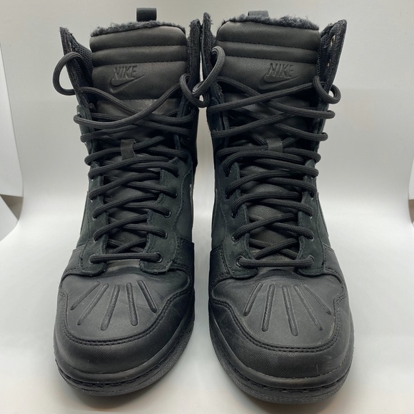 Nike Sky Dunk Black and Grey Wedge Boots 7.5 - Picture 4 of 7
